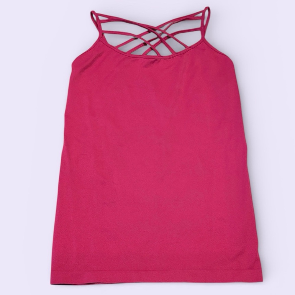 Shiela Rose NWT Magenta Pink Strappy Camisole Tank Top Size Large